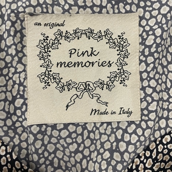 An Original PINK MEMORIES 100% Silk Dress Made In Italy Size 40 / US 8 - Picture 5 of 7